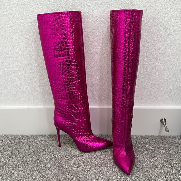 Paris Texas Shoes - Pink Knee Boot